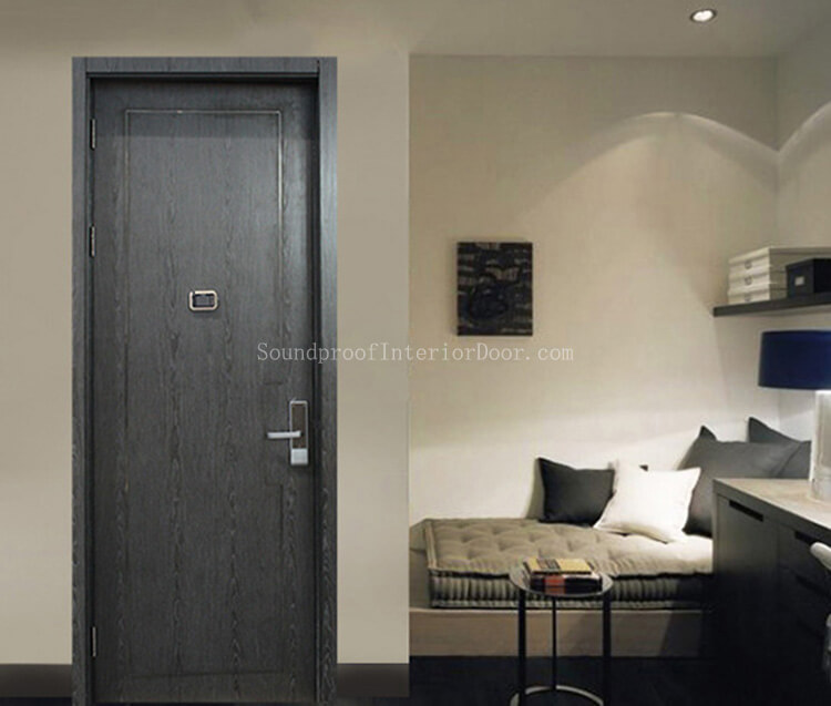 Sound Resistant Doors Black Composite Door With Black Frame Soundproof Doors Supplied