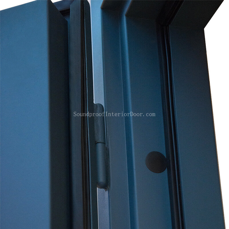 Soundproof Door With Viewing Panel STC 45 Steel Door With Steel Frame